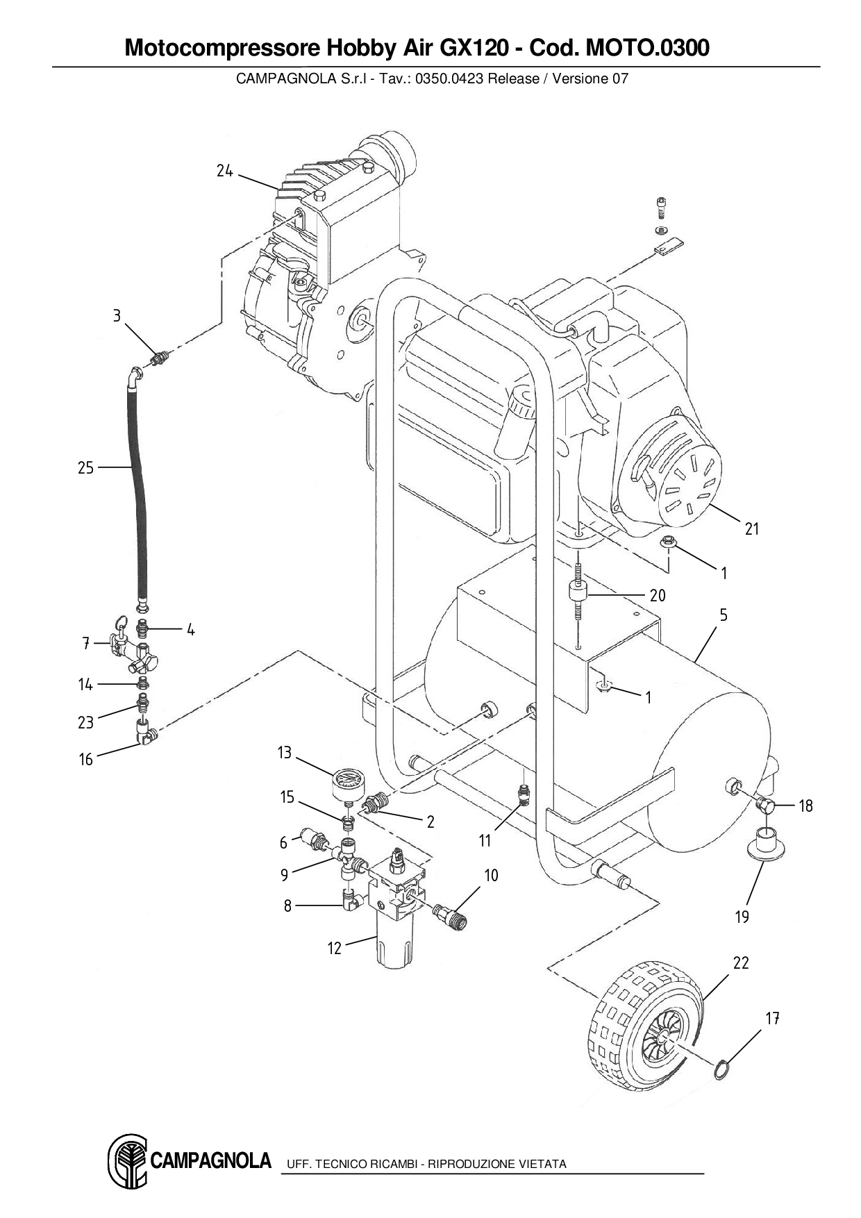 MOTO.0300_Motocompressore Hobby Air GX120